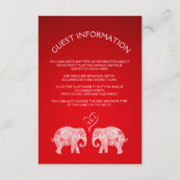 TONELADAS DE Casal AMOR/Elefante Inserir Cartão