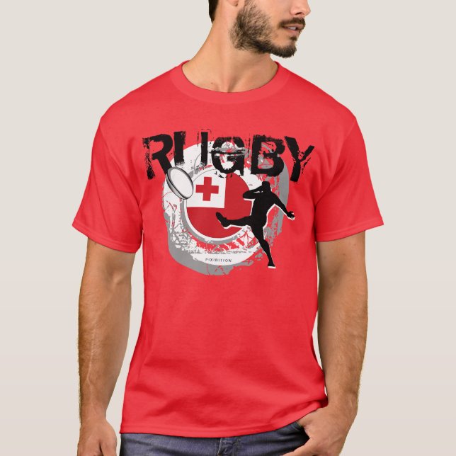 Tonga Rugby Fans T-Shirt Kick (Frente)