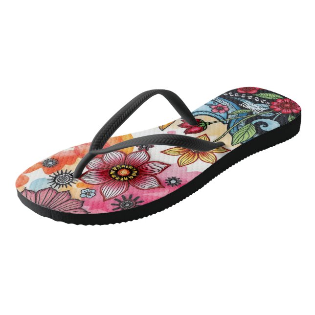 TONI ORIGINAL – Chinelos Florais Abstratos (Inclinado)