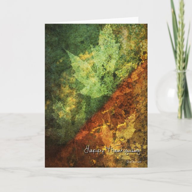 Tons da terra e cartão da acção de graças das (Frente)