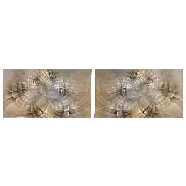 Tons da Terra Textura de Arte Fractal Moderna Abst (Frente - conjunto)