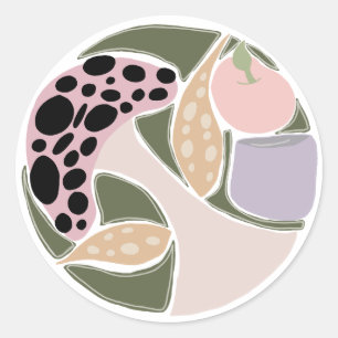 Tons de Outono Caprichosos – Design de Adesivo de