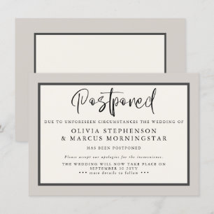 Tons de Terra - Anúncio de Evento Adiado Moderno