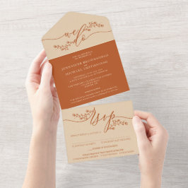 Tons de Terra Terracota para Casamento Moderno