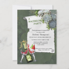 Tons Suculentos de Azul Pálido Despedida de Soltei