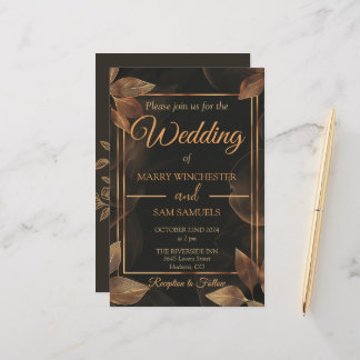 Tons Terrestres | Convite de Casamento Minimalista