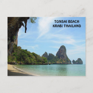 Tonsai Beach Krabi, Tailândia Cartão postal