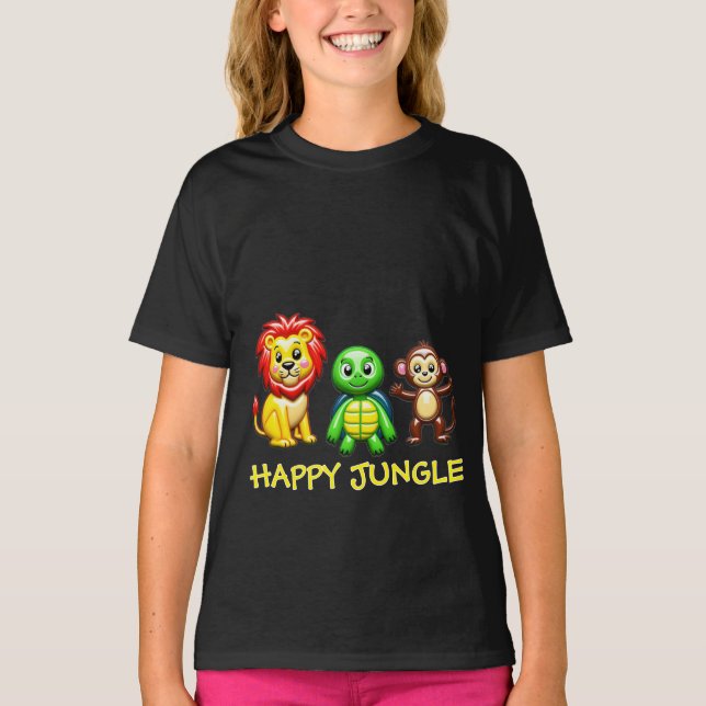 “Too Cute to Handle! Funny Animal Friends T-Shirt  (Frente)
