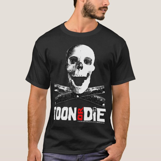 "Toon ou morre" t-shirt cinzento (Frente)
