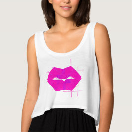 Top Crop Geométrico Hot Lips