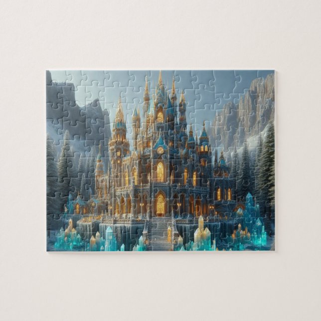Topaz e Citrine - Castelo de Gelo Quebra-cabeça (Horizontal)