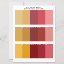 Topaz Ruby Coral Rosa Jewel Tone Casado Cores