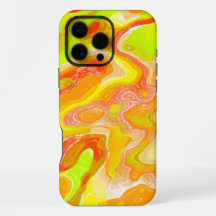Topografia Colorida Abstrata Laranja Amarelo em Má