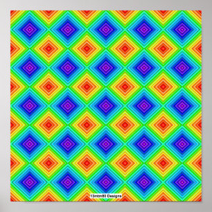 Topografia Geométrica (padrão) - Impressão de Post