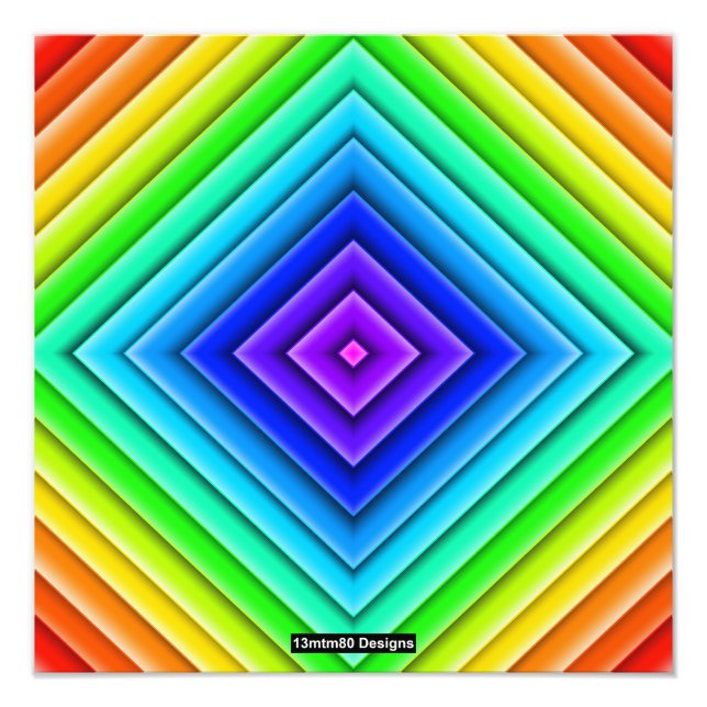 Topografia Geométrica (único) - Impressão de Foto (Frente)