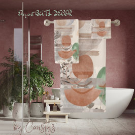 Toques Boho Earth Contemporâneos Plantem Toalha Vi