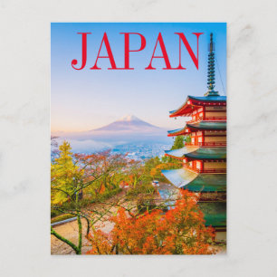 Tóquio Japão   Cartão Postal do Monte Fuji