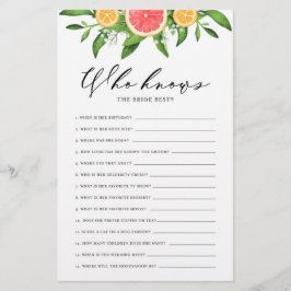 Toranjas e Laranjas que conhecem melhor a noiva