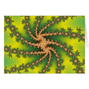 Torção do céu - cartão do Fractal