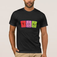 Tore a camisa do nome da mesa periódica