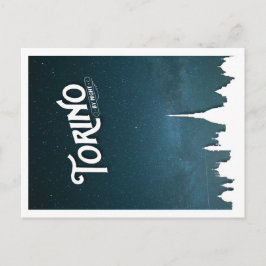 Torino à noite - cartão postal