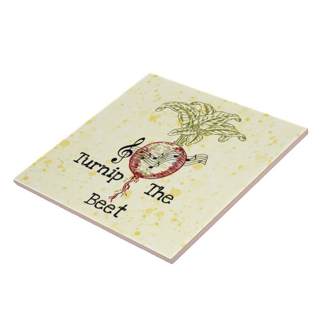 Tornar O Azulejo Cerâmico De Beterraba (Lateral)