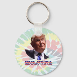 Torne a América em Groovy de novo Tie-Dye Chaveiro