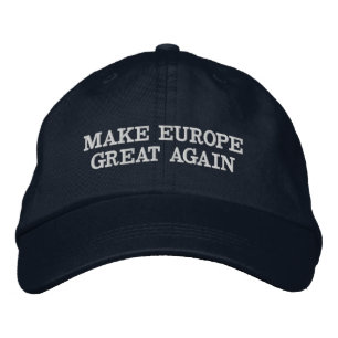 Torne a Europa Grande Novamente Boné Bordado