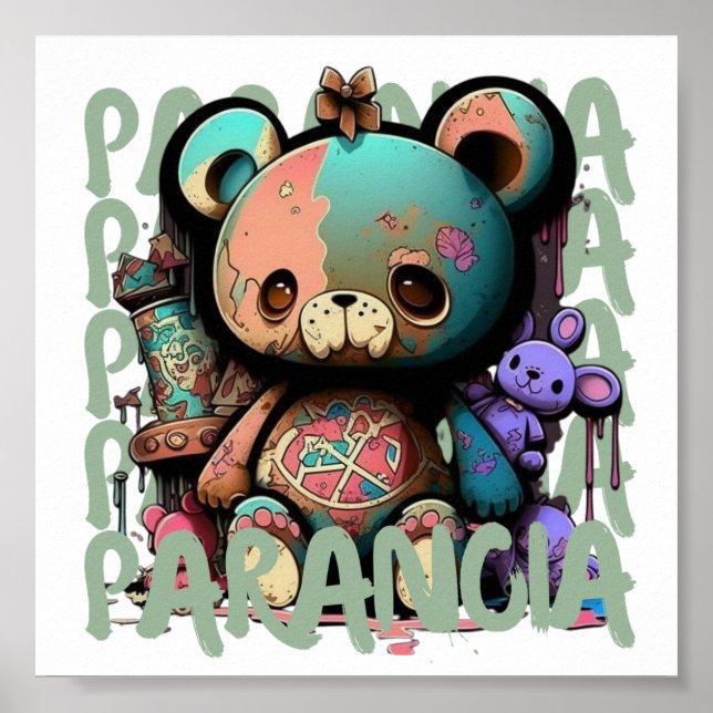 Torne a sua casa mais fixe com um Poster do Urso d (Frente)