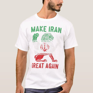 Torne o Irã Grande Novamente Camiseta Leão Persa
