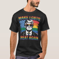 "TORNE O LGBTQ GENIAL DE NOVO" Camiseta Satírica d