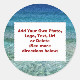 Torne Os Seus Próprios Autocolantes Líquidos Azuis