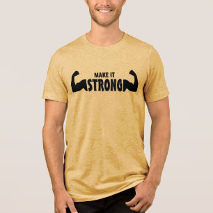 Torne-se Forte – Camiseta Motivacional Tri-Blend p