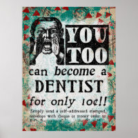 Torne-Se Um Poster Dentista - Engraçado Anúncio Vi