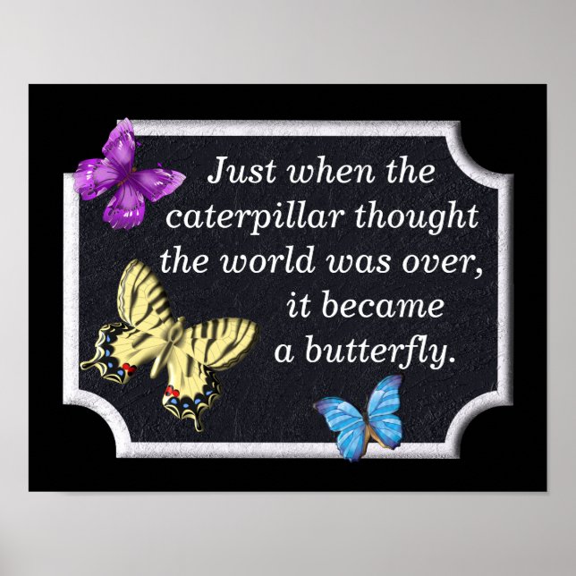 Torne-se uma Borboleta - Impressão (Frente)