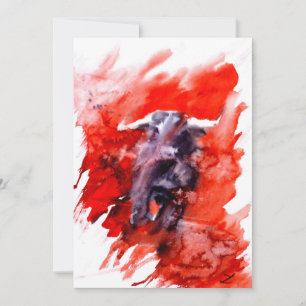 Toro Espanhol de Combate a Bull Watercolor