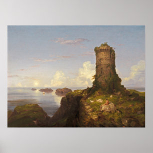 Torre Arruinada - Thomas Cole Fine Art Poster