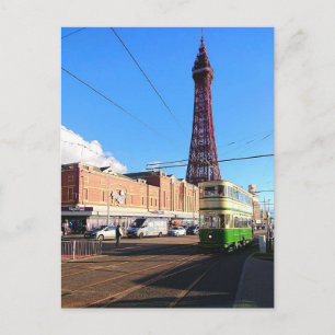 Torre Blackpool. Cartão postal de viagem, 2018