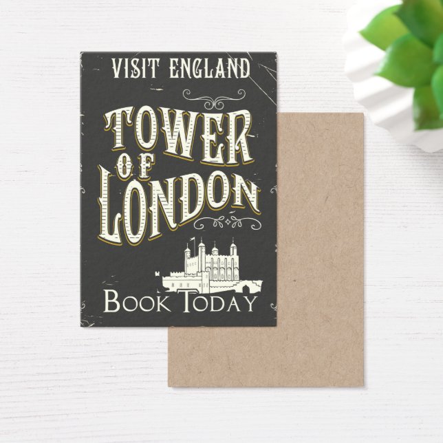 Torre de Londres Inglaterra pôster vintage (Mesa)