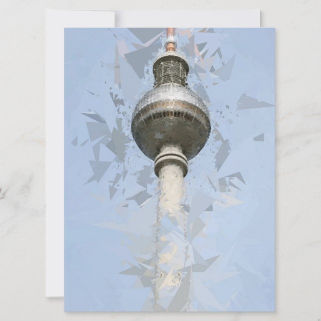Torre de TV Fernsehturm Berlim, Alemanha (Frente)