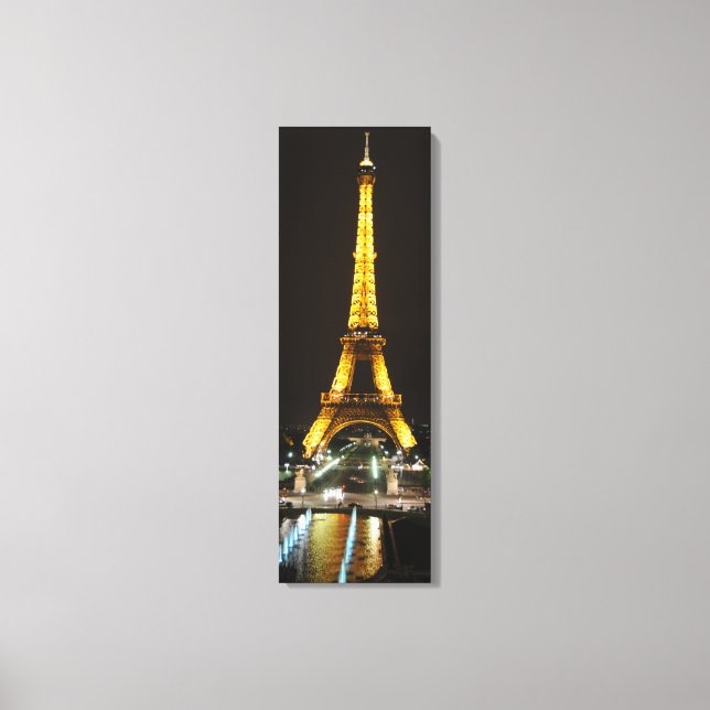 Torre Eiffel à Noite Canvas (Frente)