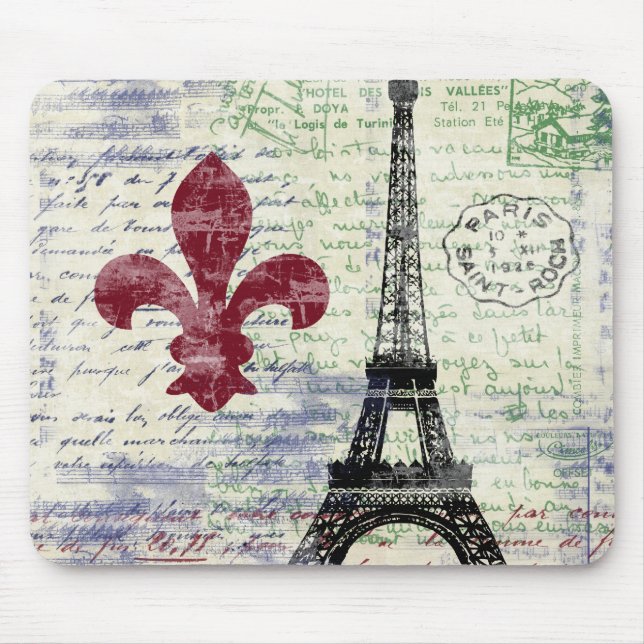 Torre Eiffel France Mousepad (Frente)