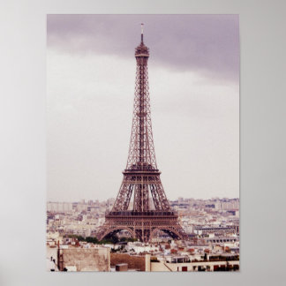 Torre Eiffel - impressão de poster