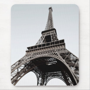 Torre Eiffel Mousepad Preto-Branco