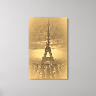 Torre Eiffel Vintage Paris nº 1 - Canvas