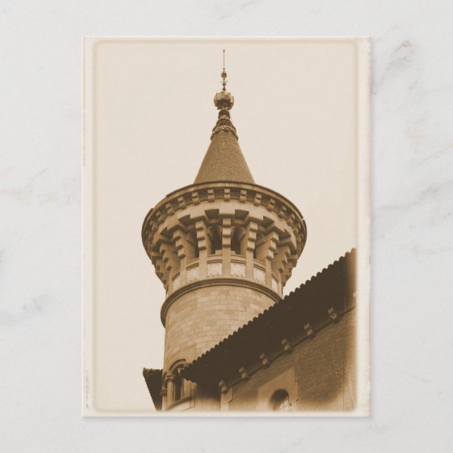 Torre em Barcelona, cartão postal de Espanha (Frente)