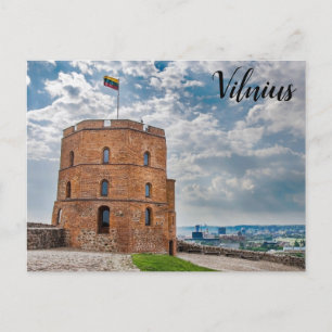 Torre Gediminas em Vilnius, Lituânia Cartão postal
