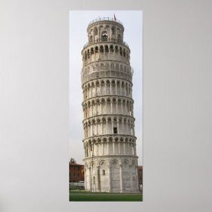 Torre inclinada do poster de Pisa