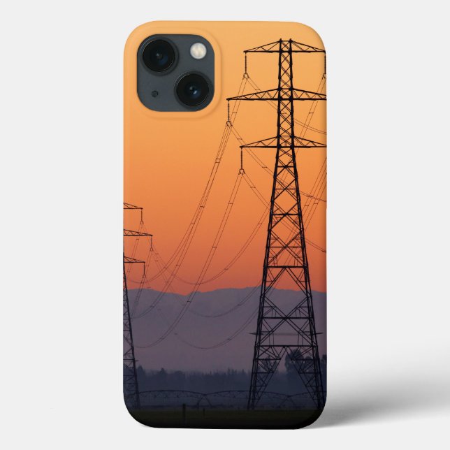 Torres de Energia ao Pôr do Sol (Verso)