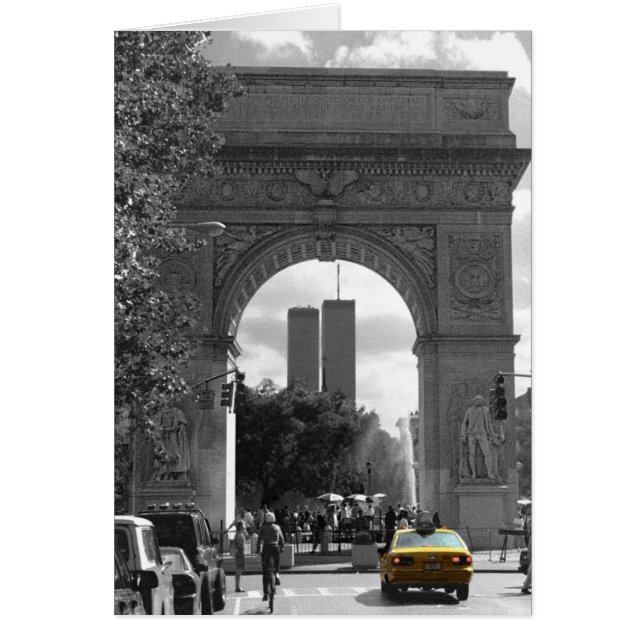 Torres gémeas da 5a avenida.  Cartão vazio (Frente)